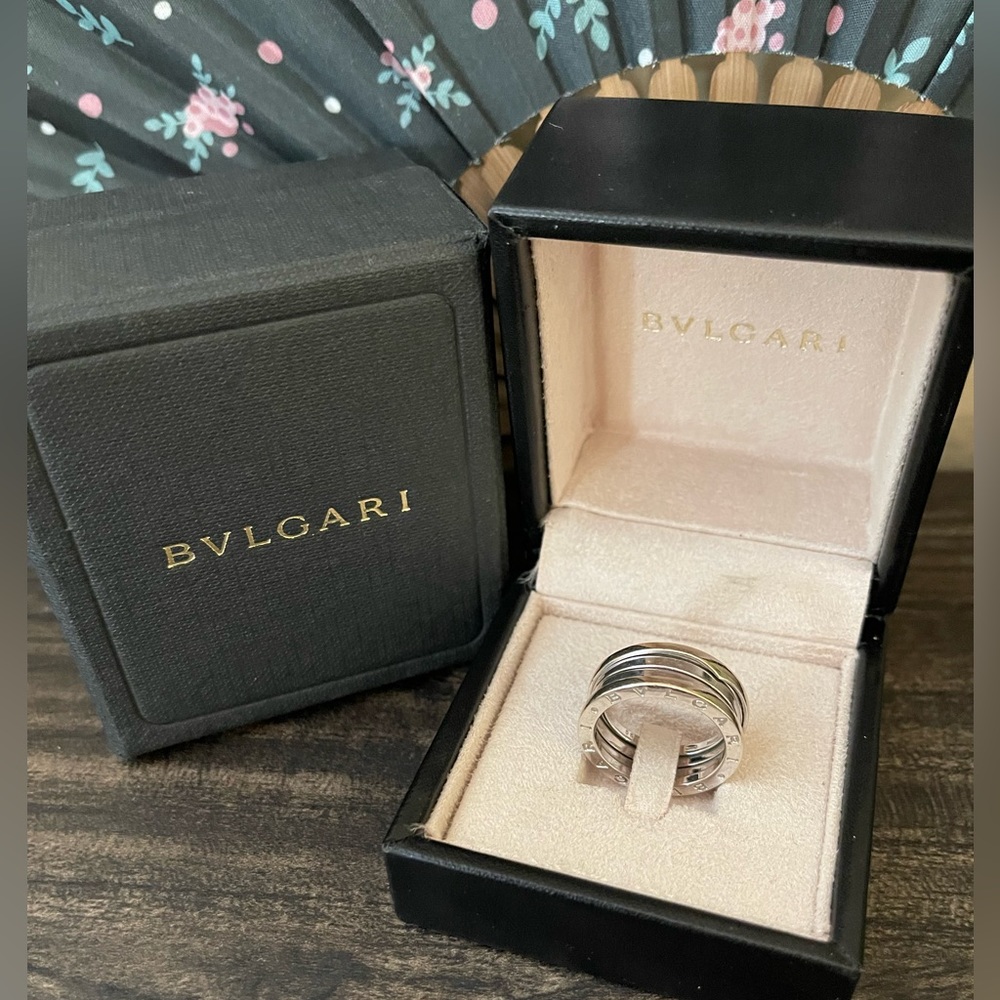 BVLGARI B.Zero1 18k White Gold Ring